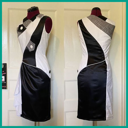 A picture that represents something you can make in Couture Techniques - an original design of a high fashion dress. The picture links to the page describing the Couture Techniques lesson.